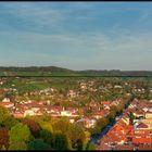 Heilbronn. Blick auf den Hügeln vom Neckarturm