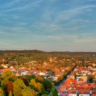 Heilbronn Im Sonnenuntergangslicht. Panorama