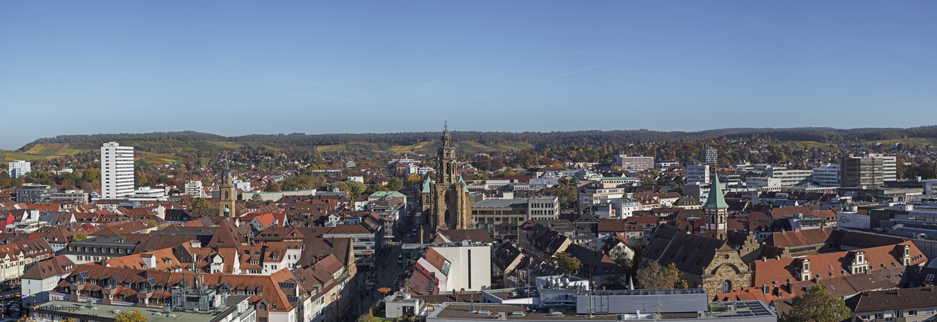 Heilbronn. Sicht aus Hochhaus