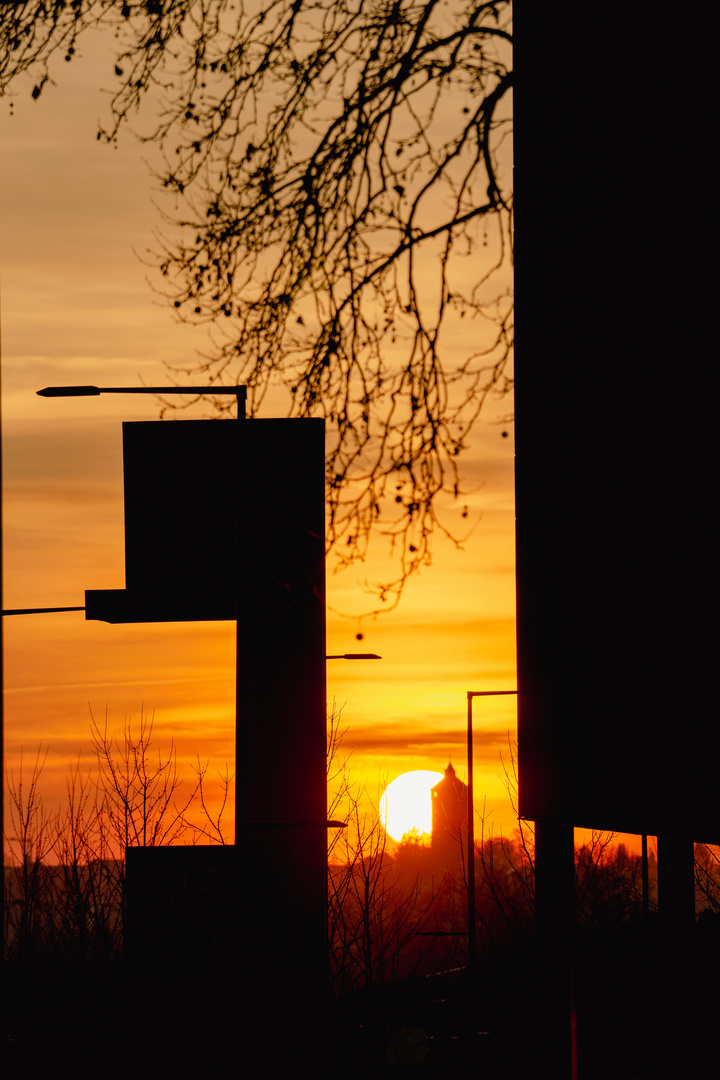 Heilbronn sunset Sonnenuntergang