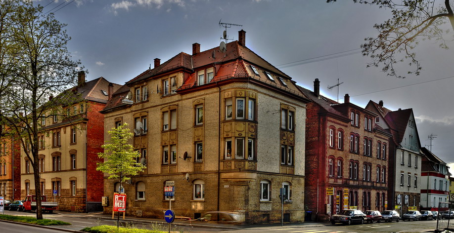 Heilbronn. Ziegelsteinewohnhaus  in der Oststrasse, 1908