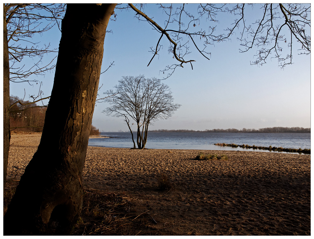 Heiligabend am Elbufer