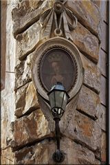 Heiligenbild mit Laterne, Via Dei Coronari