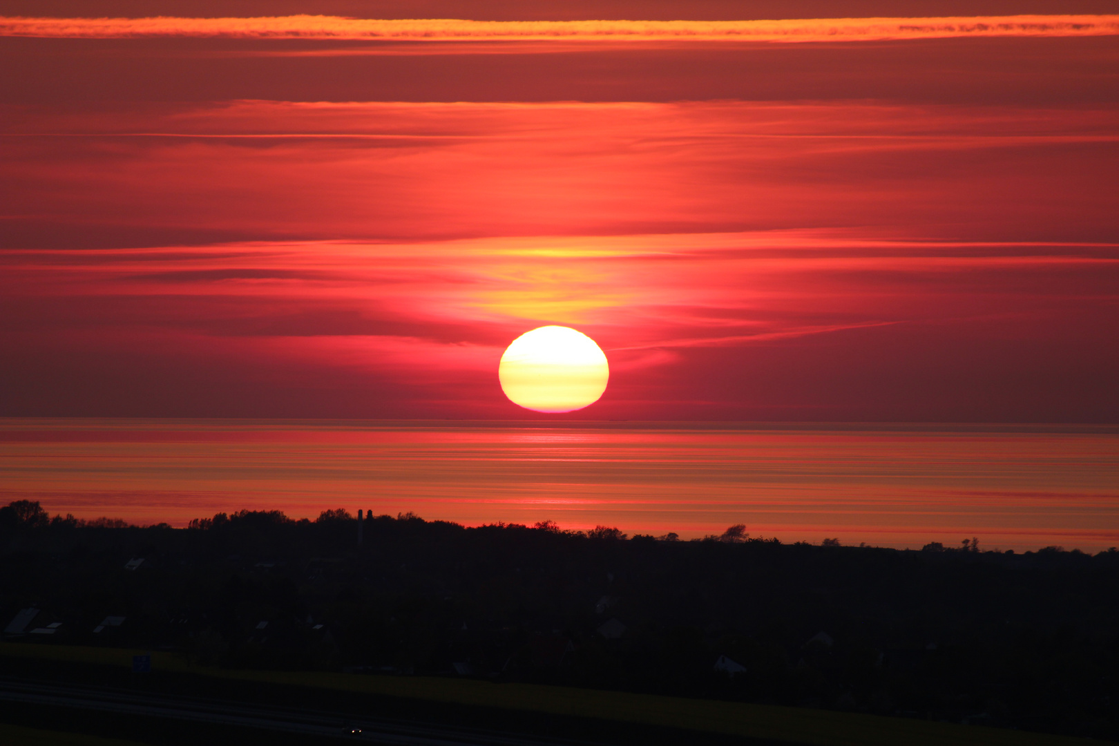 Heiligenhafen im Abendrot