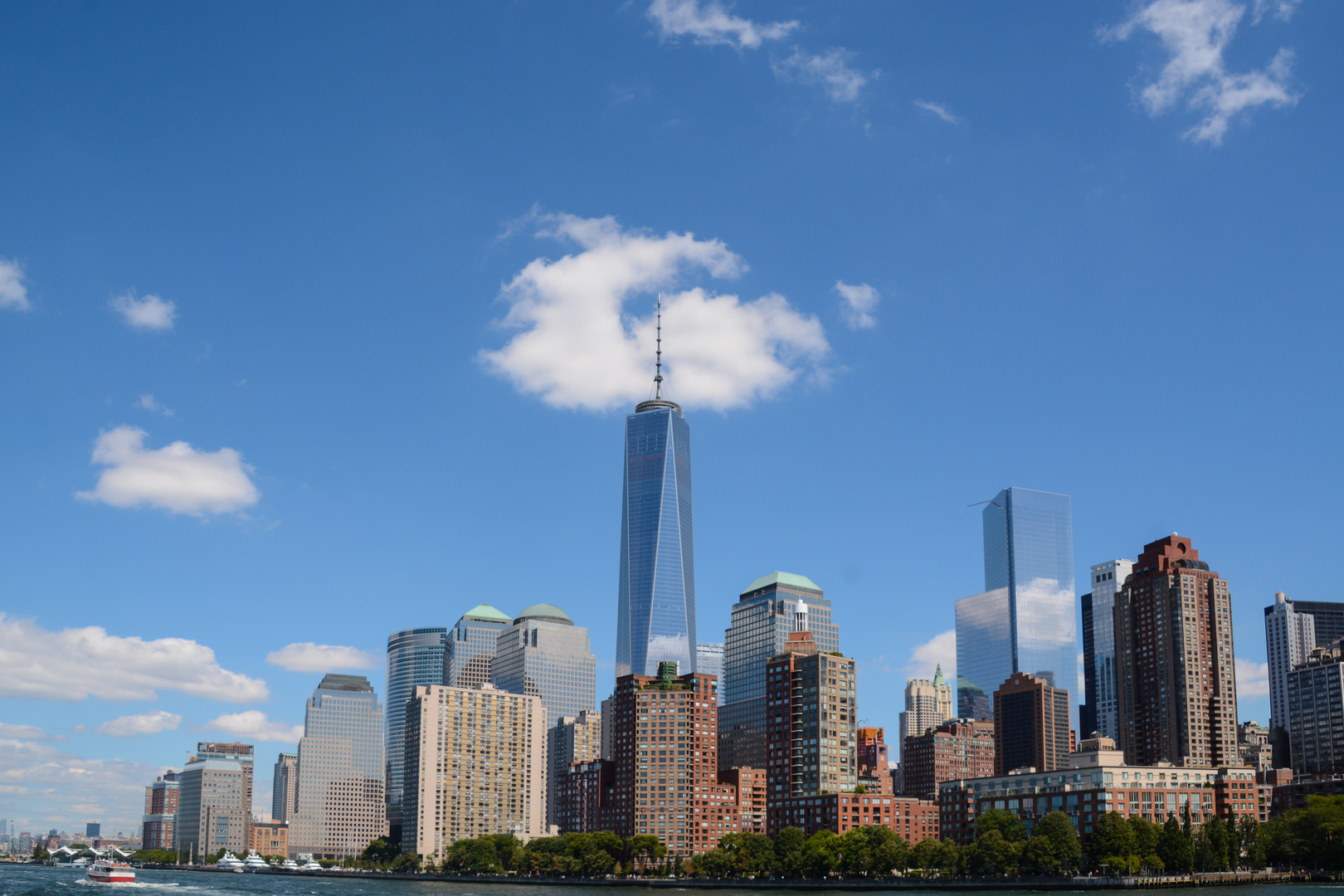 Heiligenschein über dem One World Trade Center