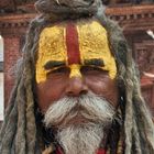 Heiliger Mann am Kathmandu Dubar Square - Sadhu 2