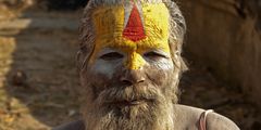 Heiliger Mann am Pashunipath Tempel in Kathmandu (3)