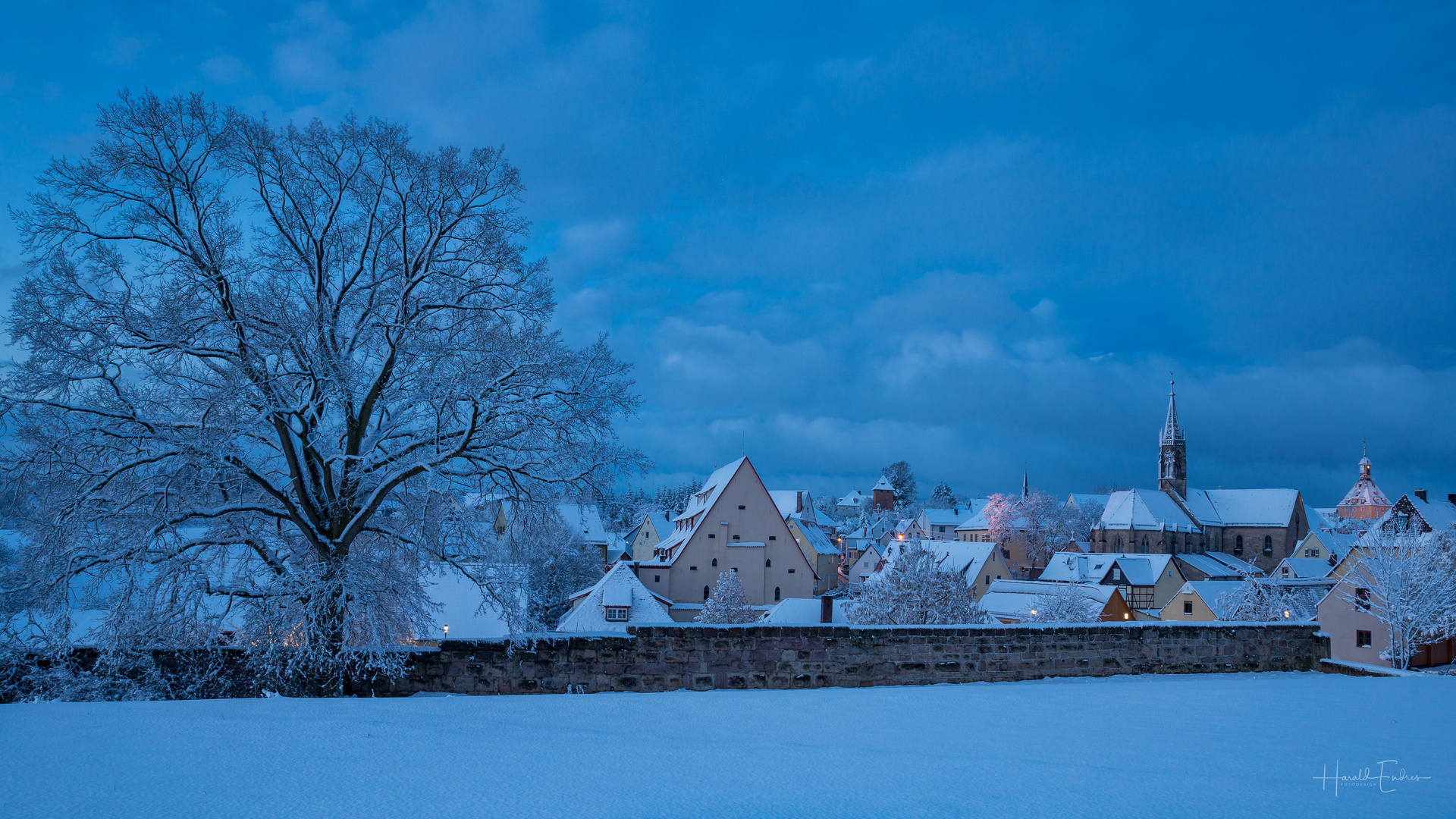 Heilsbronn im Schnee