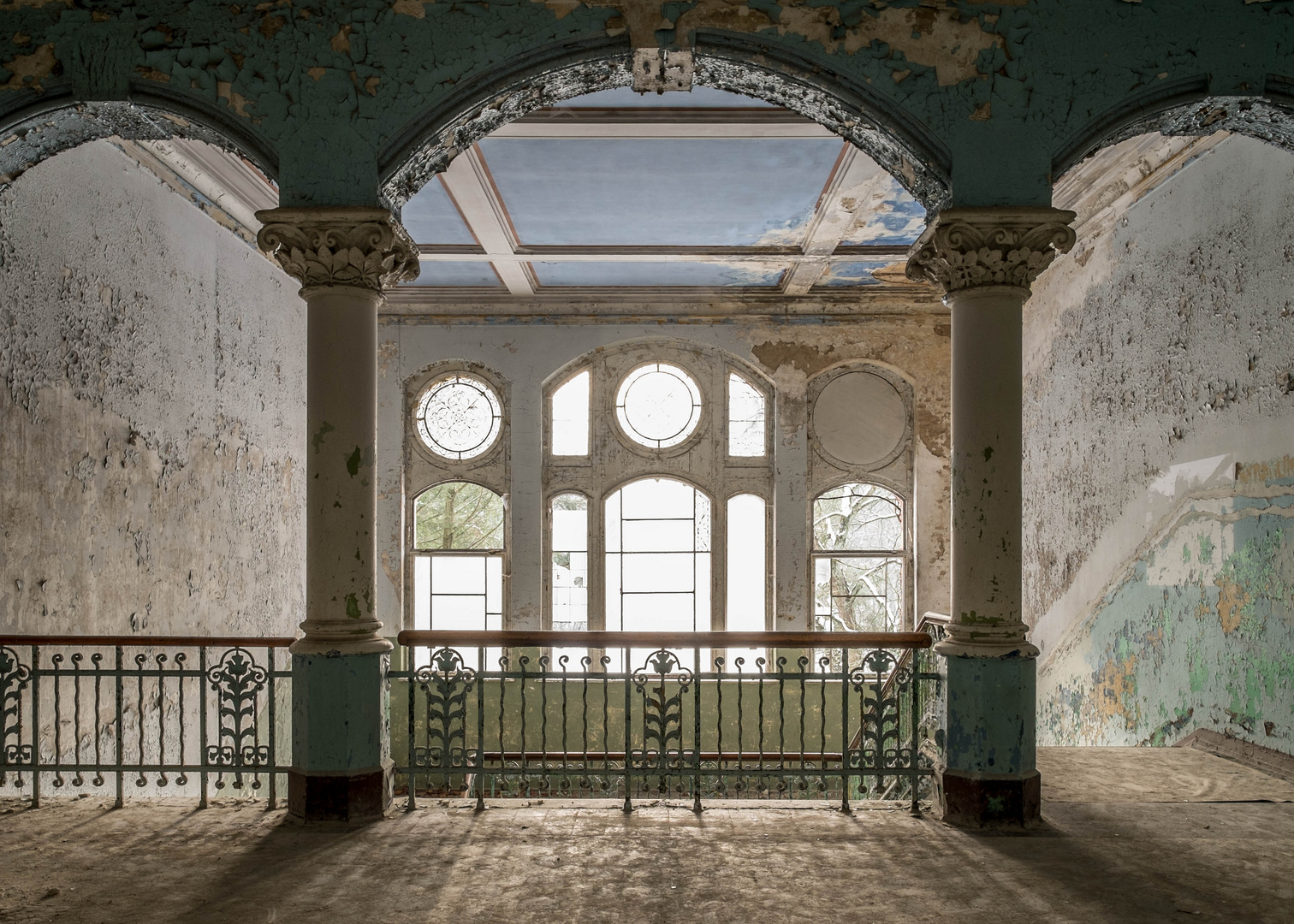 Heilstätten Beelitz Treppenhaus im Männersanatorium