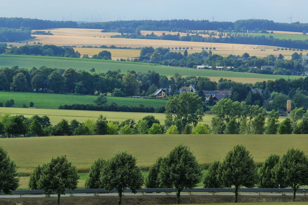 Heimatblick von der Langenberger Höhe