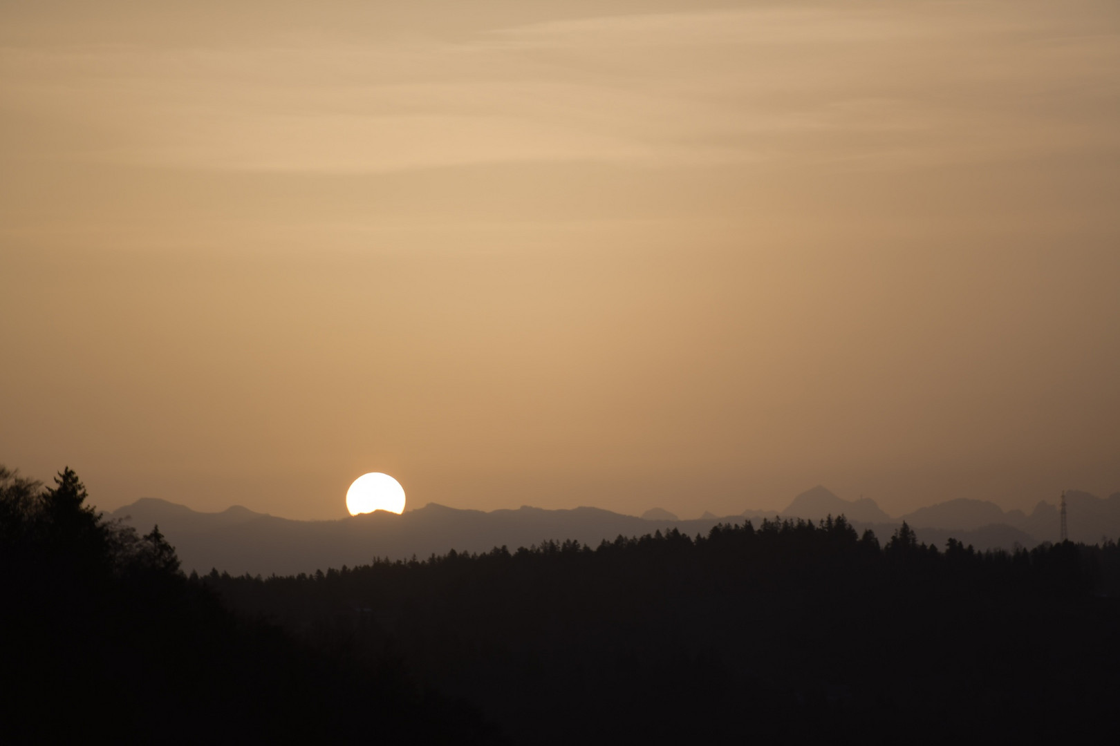 Heimatlicher Sonnenaufgang im Emmental