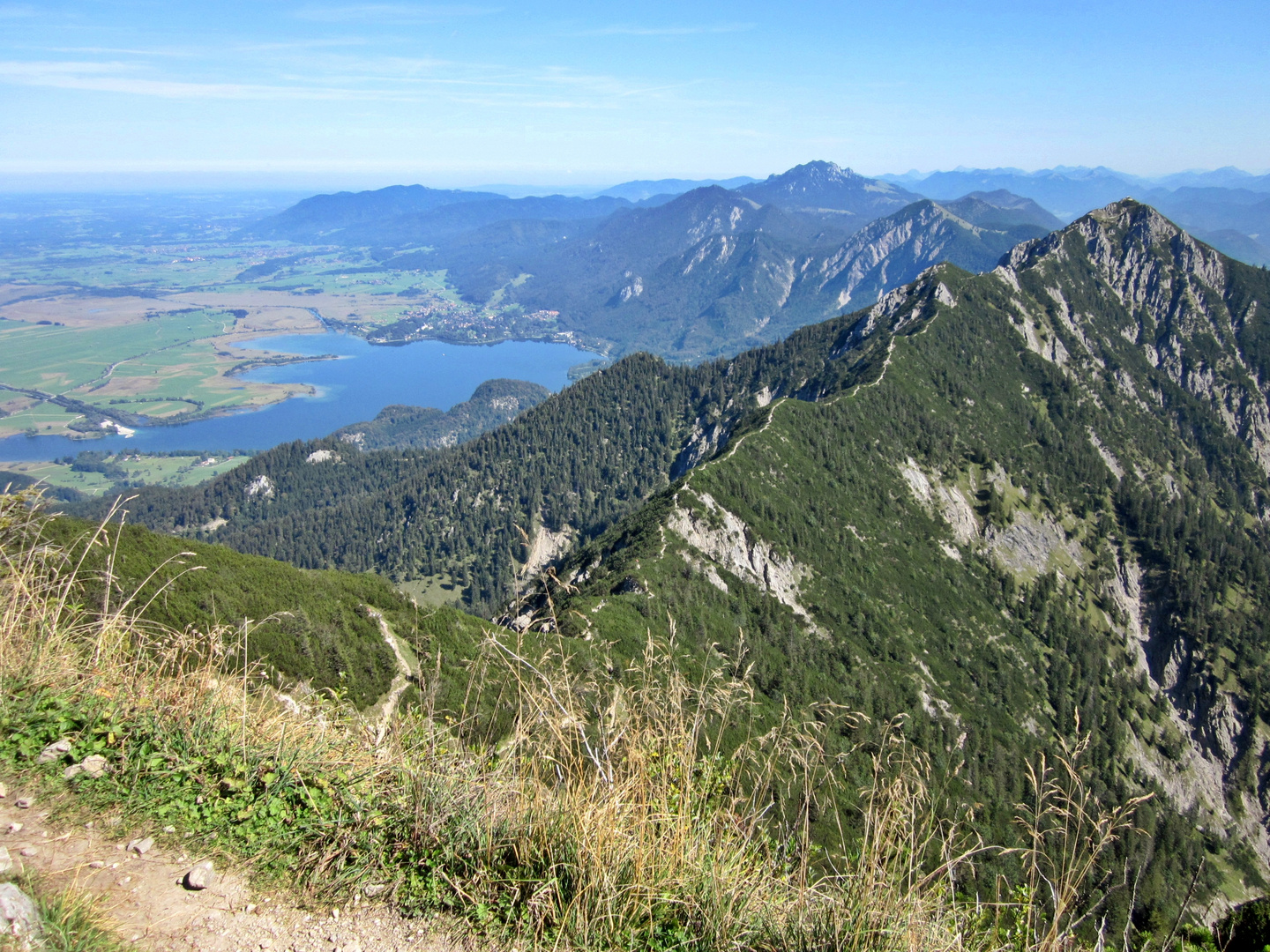 Heimgarten - Blick auf den Grat rüber zum Herzogstand