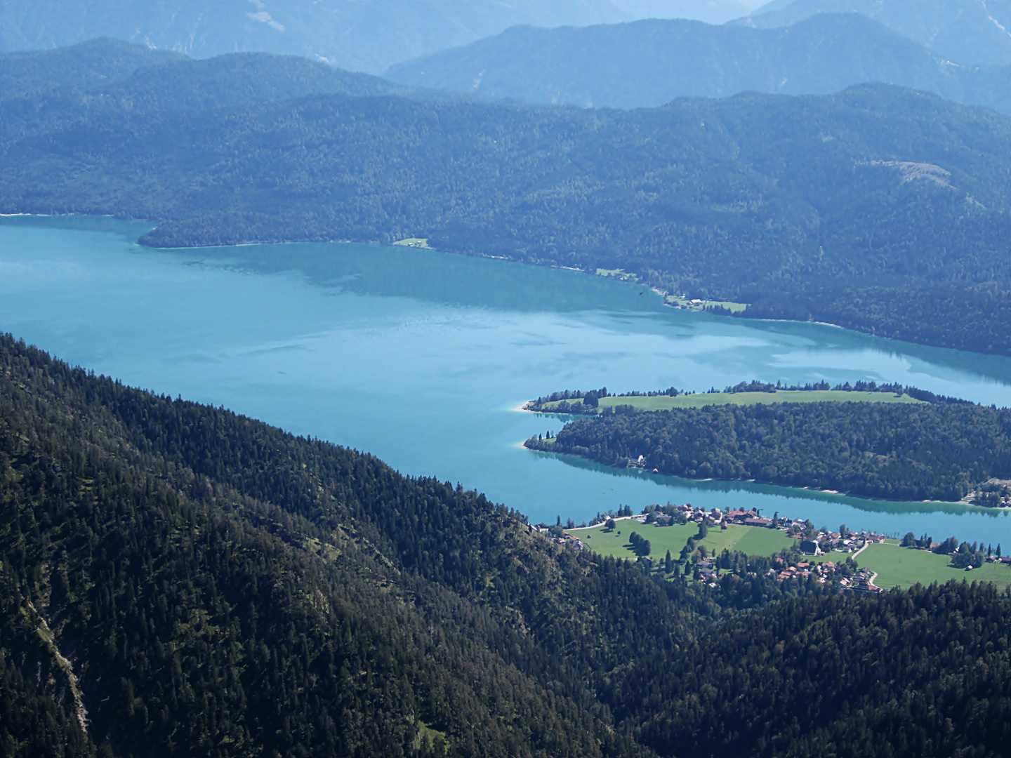 Heimgarten - Blick auf Walchensee