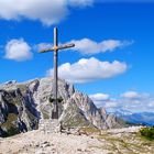 Heimkehrerkreuz in den Dolomiten ...