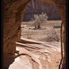 Heimlicher Blick auf eine Navajo-Farm