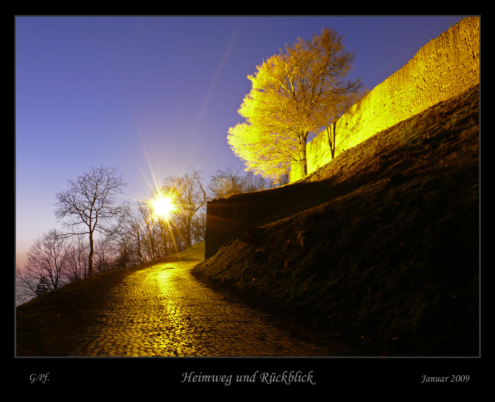 Heimweg und Rückblick