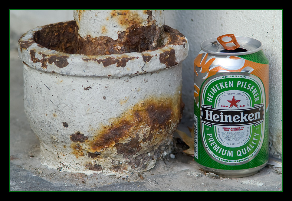 Heineken Abfluss oder Die Fliege mag's