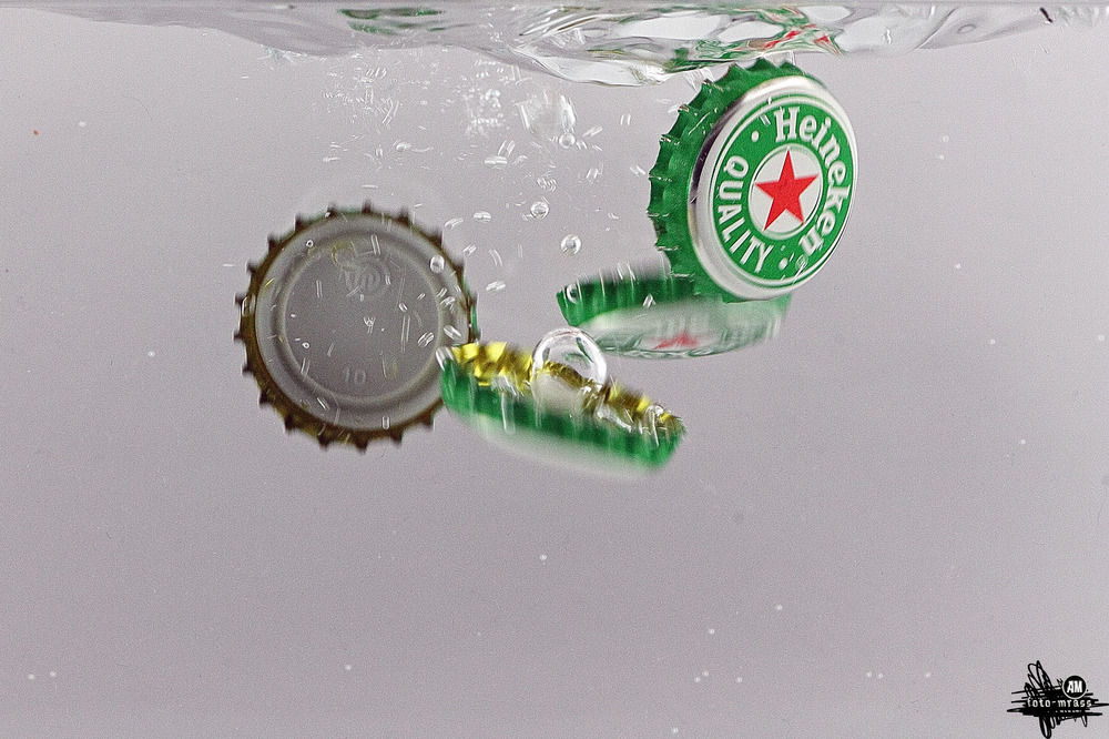 Heineken unter Wasser