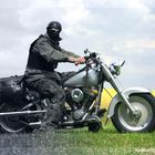 Heiner mit Harley auf Tour!