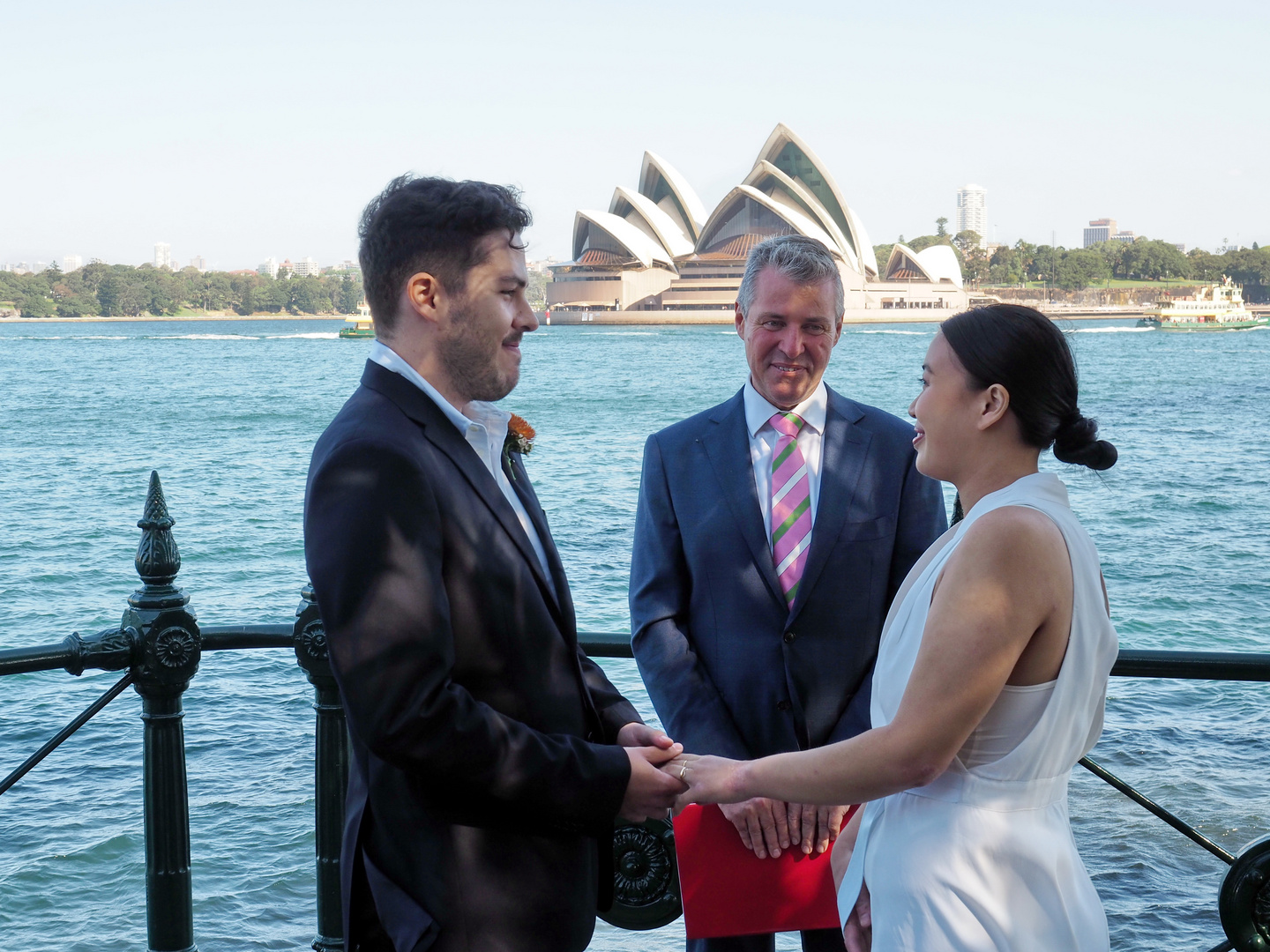Heirat mit Durchblick zum Sydney Opera House