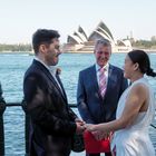 Heirat mit Durchblick zum Sydney Opera House