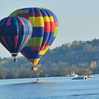 Heisluftballon am St. Croix River, MN, USA