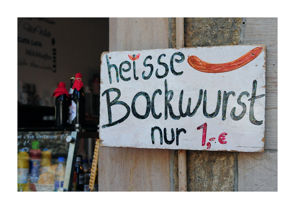 "Heisse Bockwurst"