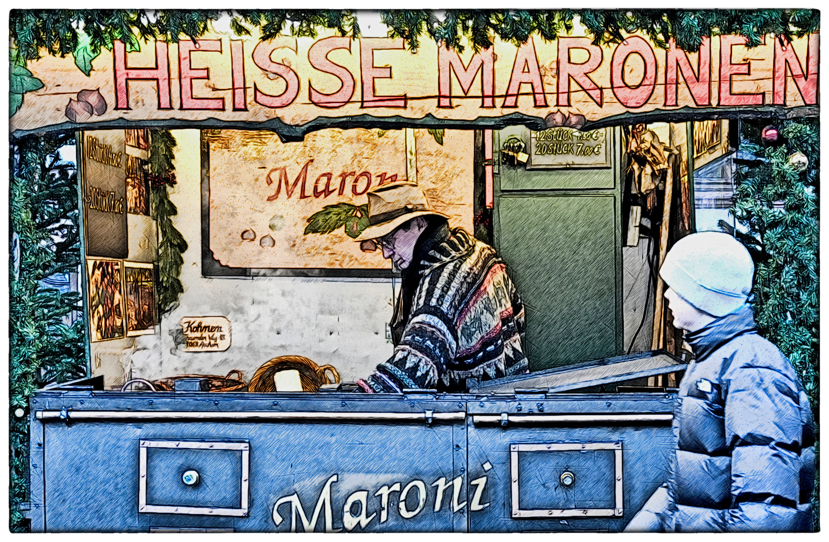 Heisse Maronen ... - Marrons chauds...