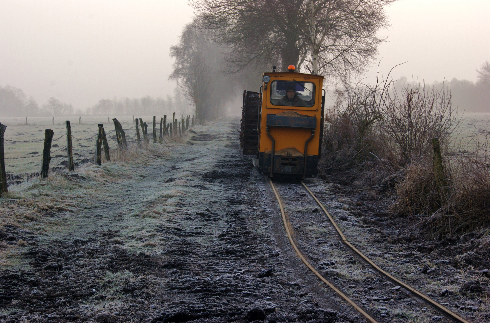 "Heiße" Moorbahn im kalten Moor