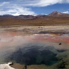 Heiße Quelle im El-Tatio Geysirfeld / Nordchile