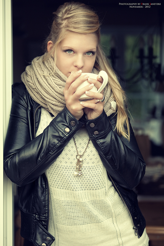 Heißer Kaffee bei kaltem Wetter....