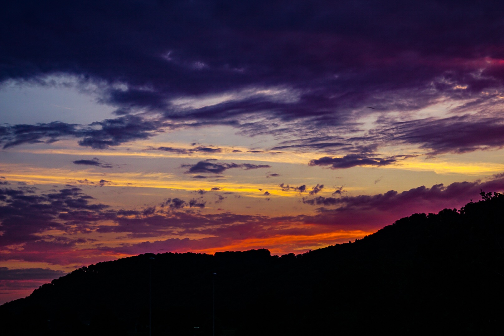 Heißer Sommer und heißer Abend.