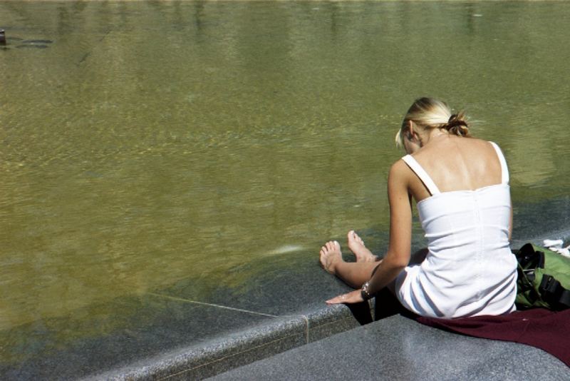 Heisser Sommertag in Paris