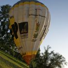 Heißluftballon beim Start