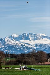 Heissluftballon, Berge, Rentner :-)