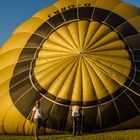 Heissluftballon ganz in Gold