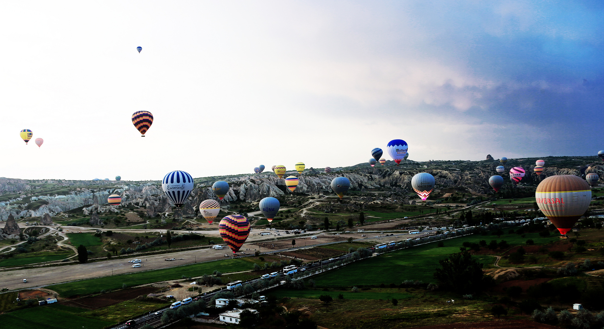 Heißluftballon -  hot air balloon