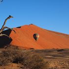 Heißluftballon in der Namib