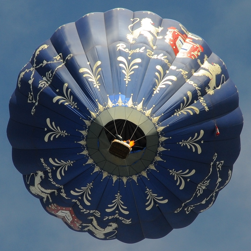 Heißluftballon OE-ZLB - Untersicht
