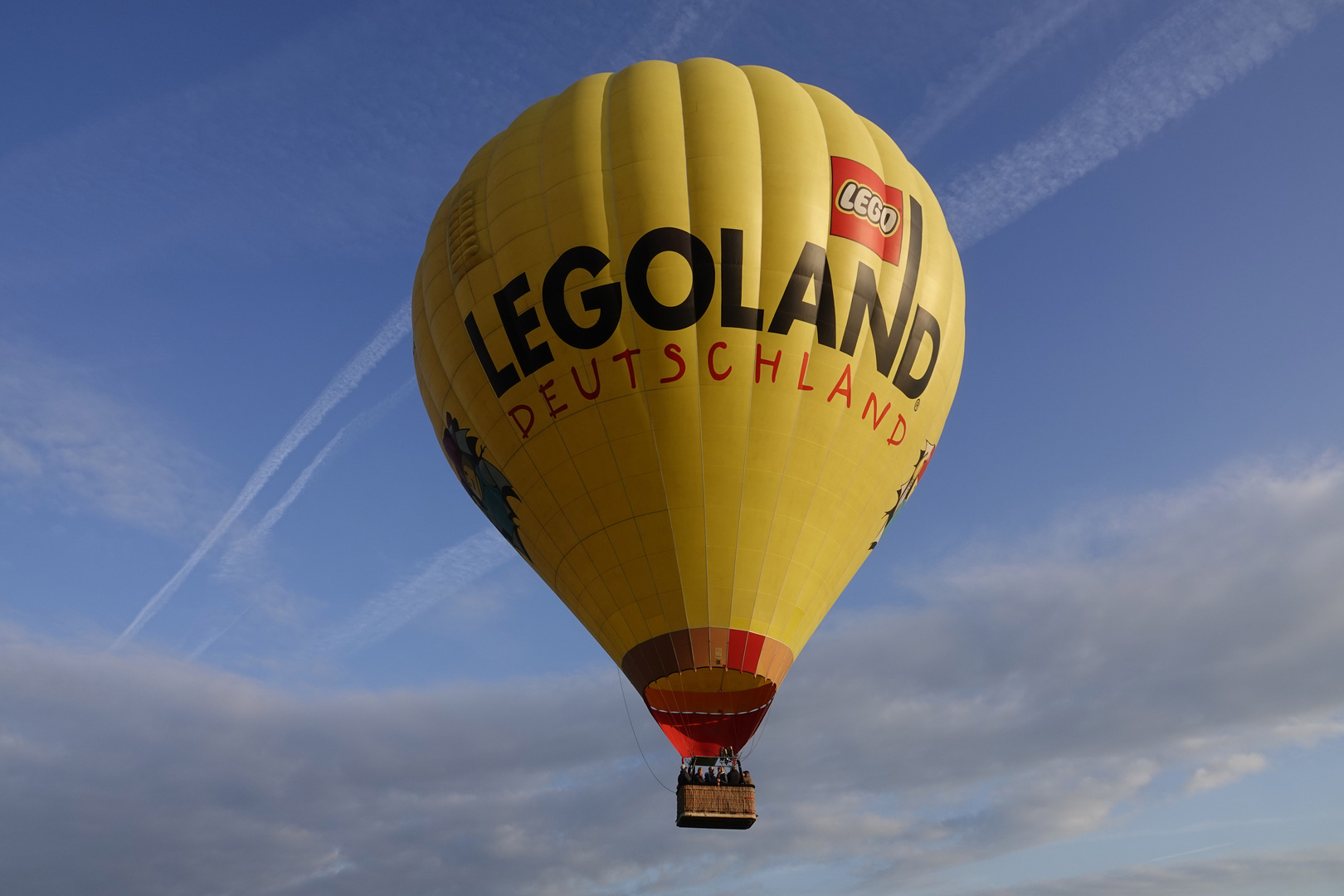 Heissluftballon schwebt