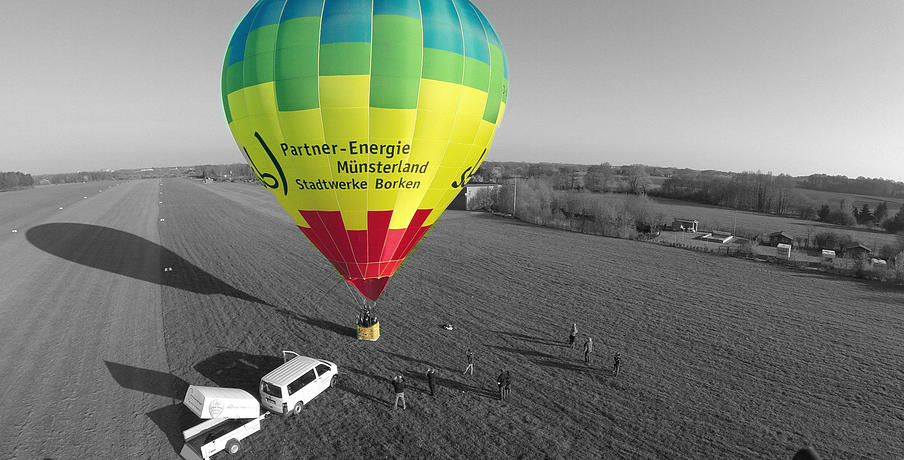 Heißluftballon Stadtwerke Borken der Ballonsportgruppe Borken e.V.