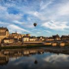 Heißluftballon über Amboise