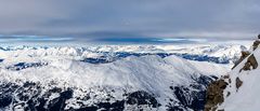 Heissluftballon über der Lenzerheide