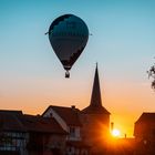 Heißluftballon über Heldburg