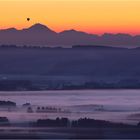 heißluftballon überm allgäu