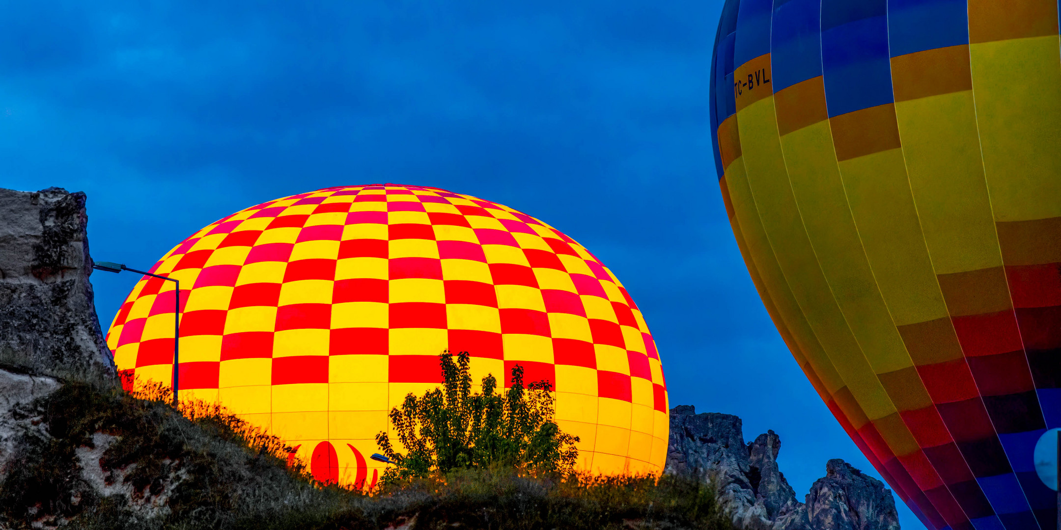 Heißluftballons in Kappadokien / Hot air balloons in Cappadocia