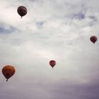 Heißluftballons über Düsseldorf