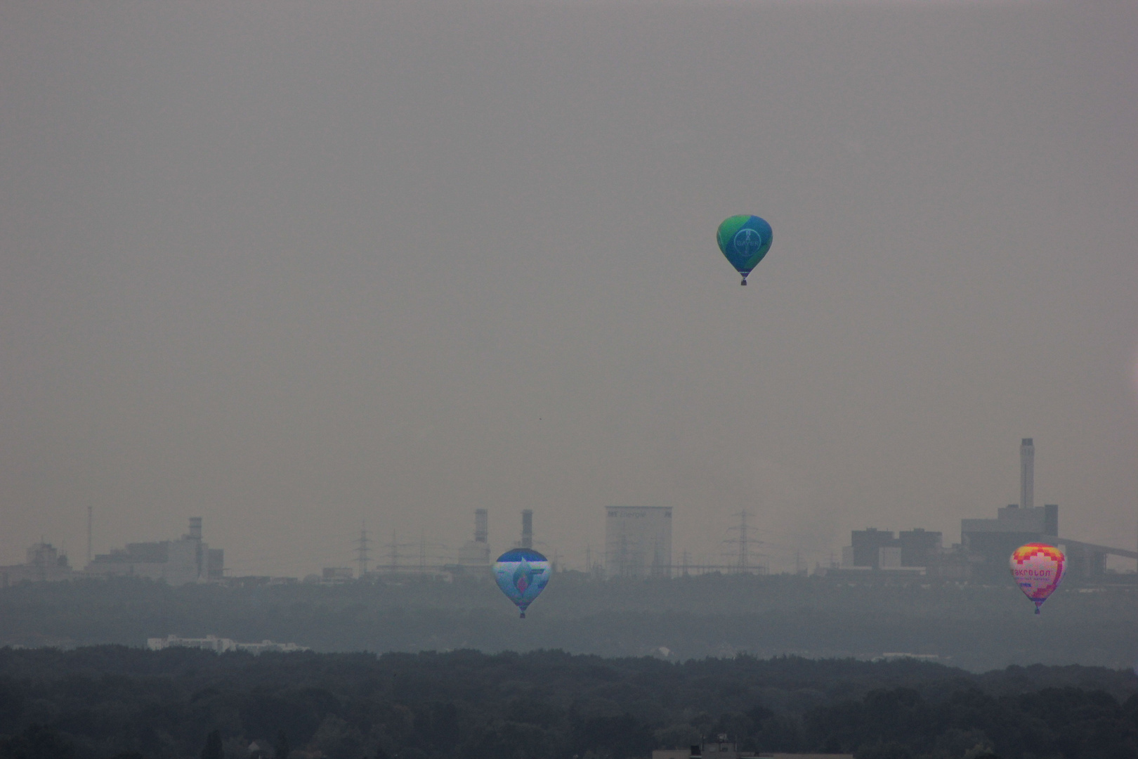 Heißluftballons über Köln