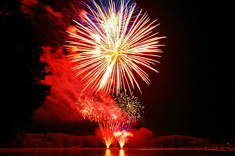 Heisterberger Weiher in Flammen