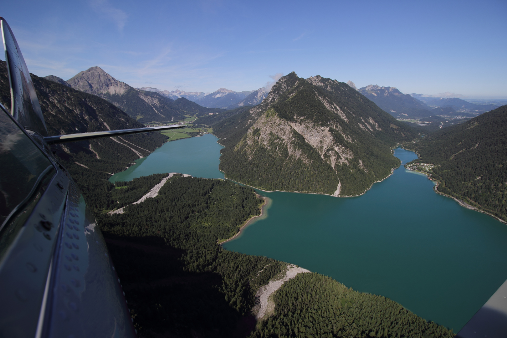 Heiterwanger See und Plansee - aus der Yak 52